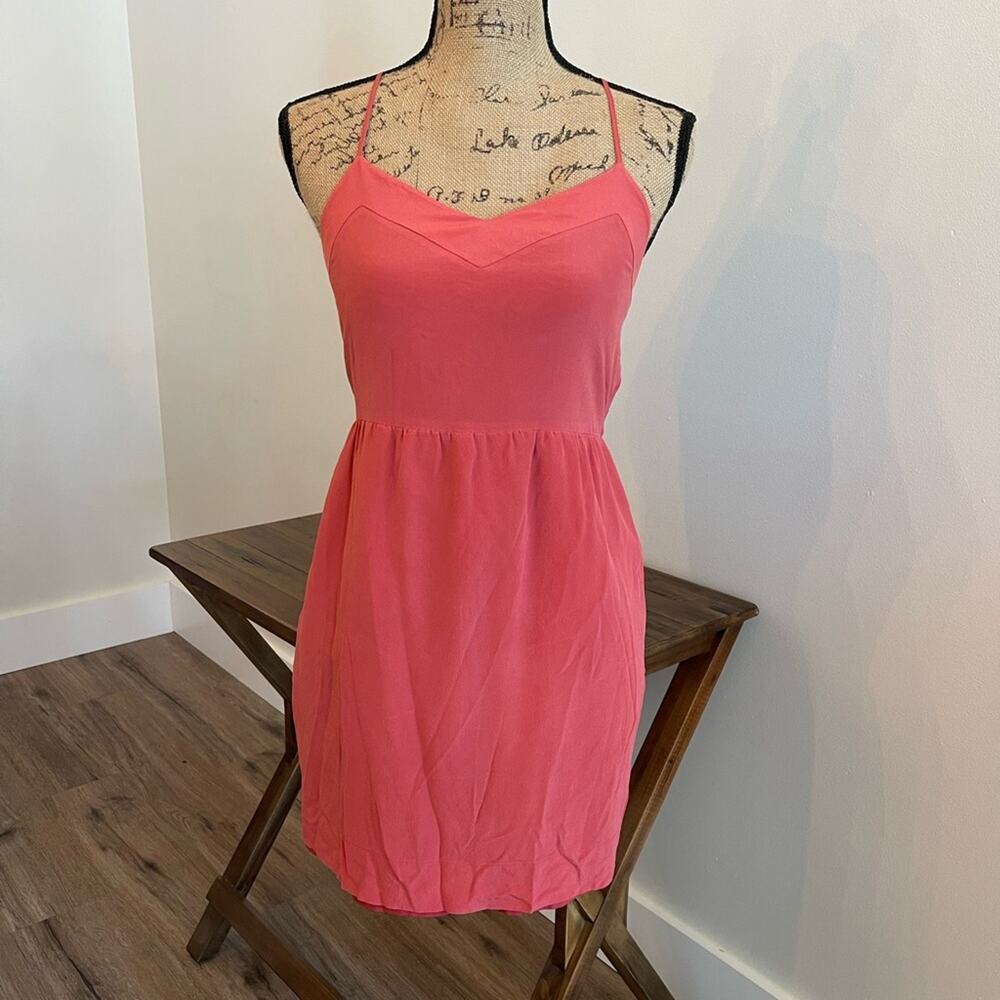 Madewell Silk Pink Dress Size 0 NWOT